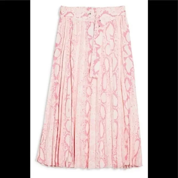 NWT TOPSHOP Snake Print Midi Skirt