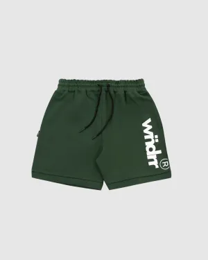 OFFCUT TECH TRACKSHORT - FOREST GREEN