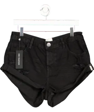 One Teaspoon Black Bandits Denim Shorts 100% Cotton W27
