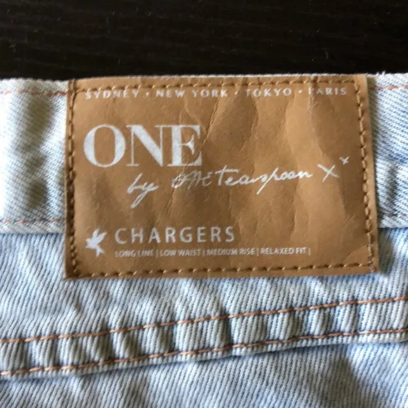 One Teaspoon Chargers Distressed Denim Shorts 24