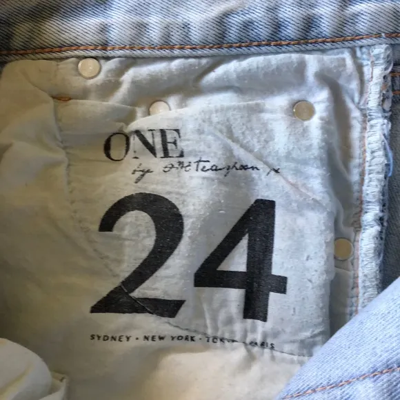 One Teaspoon Chargers Distressed Denim Shorts 24