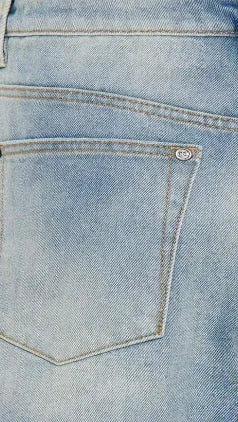 One Teaspoon - Outlaws Low Waist Mid Length Denim Shorts - Blue Malt