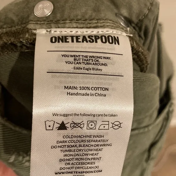 One Teaspoon SUPER KHAKI SMITHS SHORT size 28