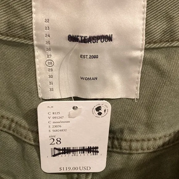 One Teaspoon SUPER KHAKI SMITHS SHORT size 28