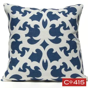 Open Trellis Pillow - Navy