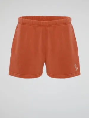 Orange Garment Dye Shorts