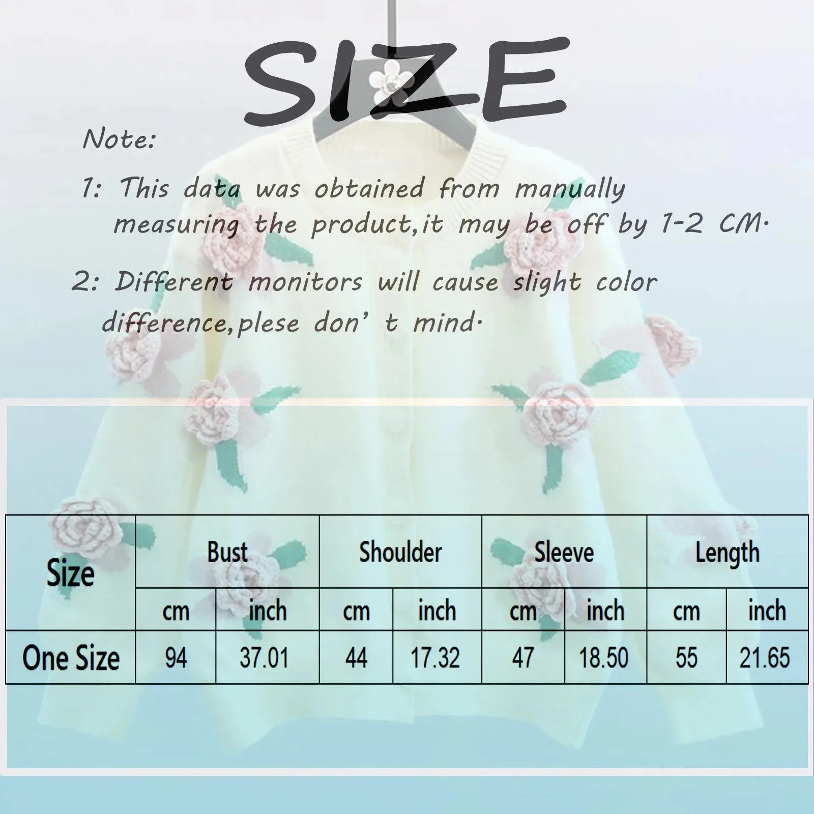 Oversized Chunky 3d Flower Sweaters Womens Cardigan Fall Open Front Knit Cardigans Single Breasted Cardigan Sweaters For Women