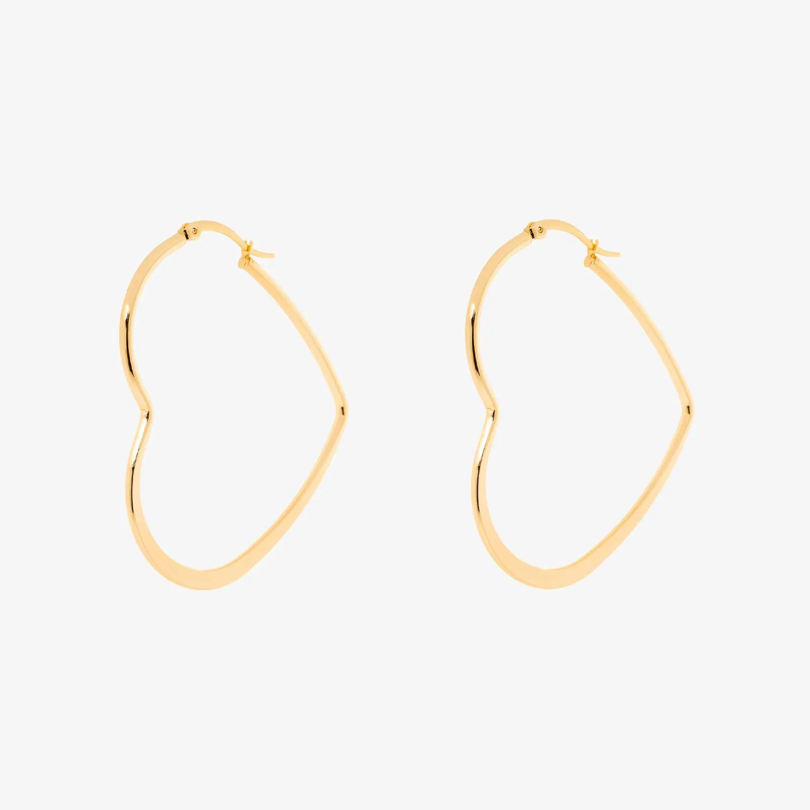 Oversized Heart Hoop Earrings