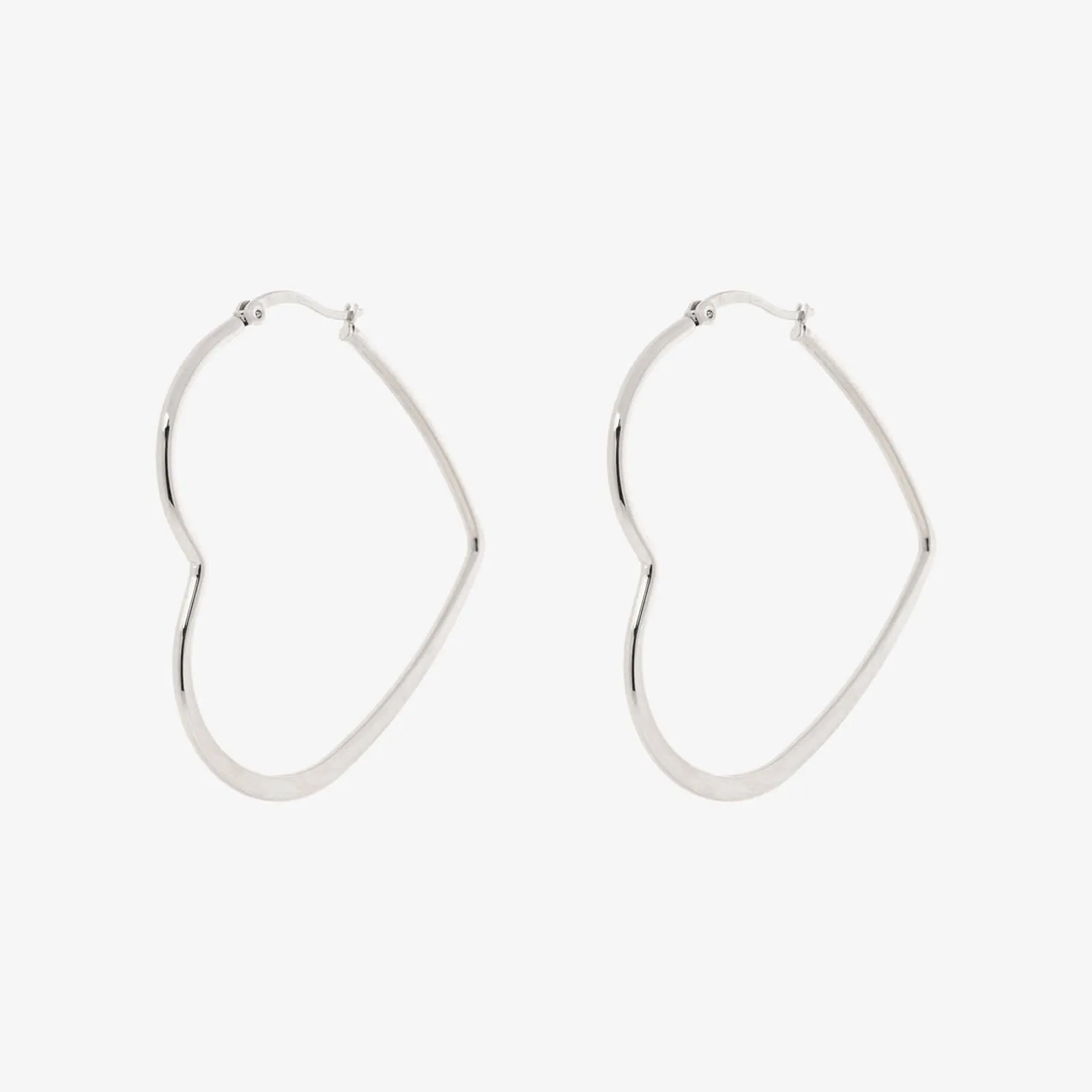 Oversized Heart Hoop Earrings