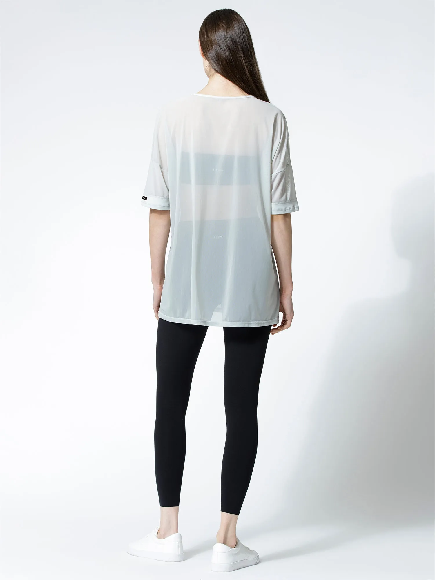 OVERSIZED MESH TEE, SEASALT