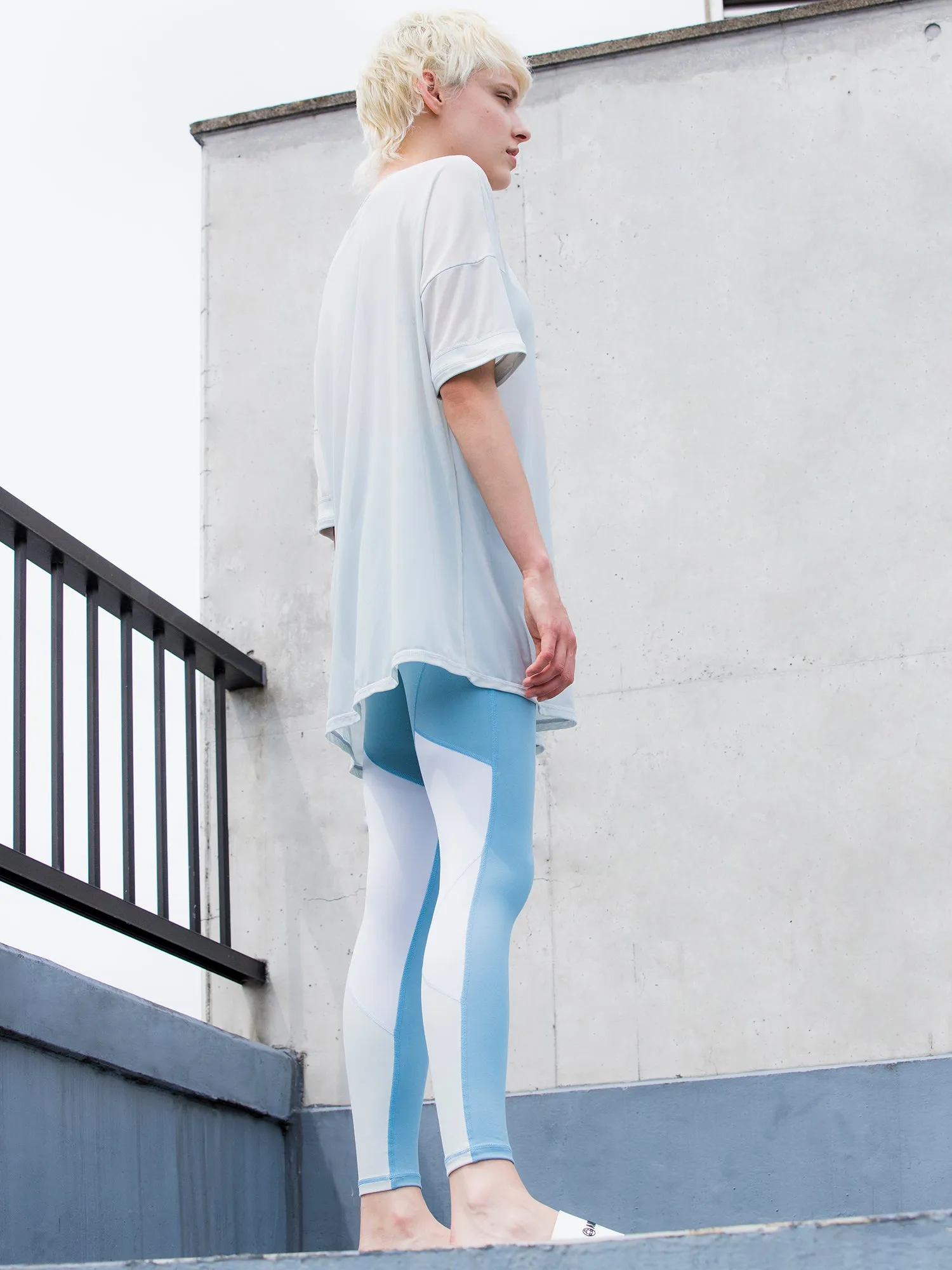 OVERSIZED MESH TEE, SEASALT