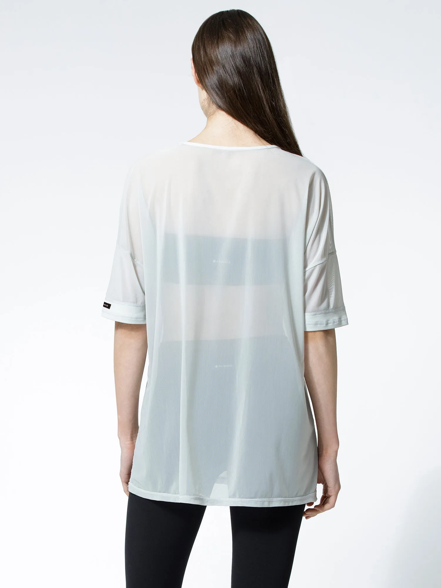 OVERSIZED MESH TEE, SEASALT