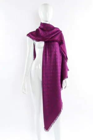 Oversized Monogram Scarf