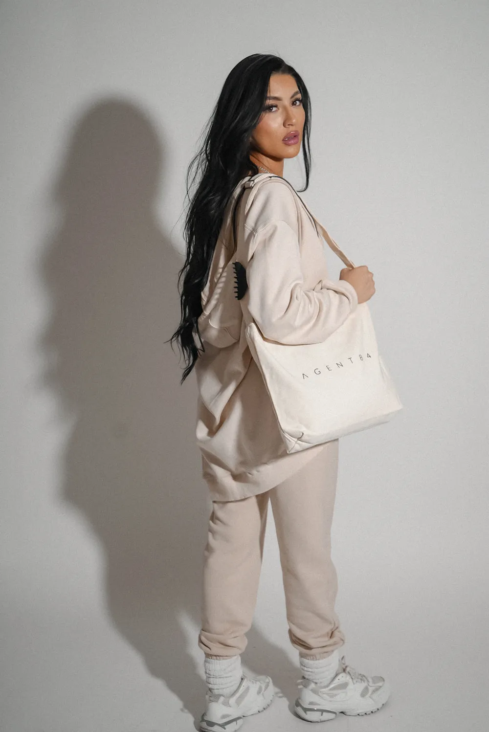Oversized Zip-up Hoodie - Dew