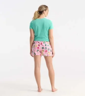 owls women's sleep shorts