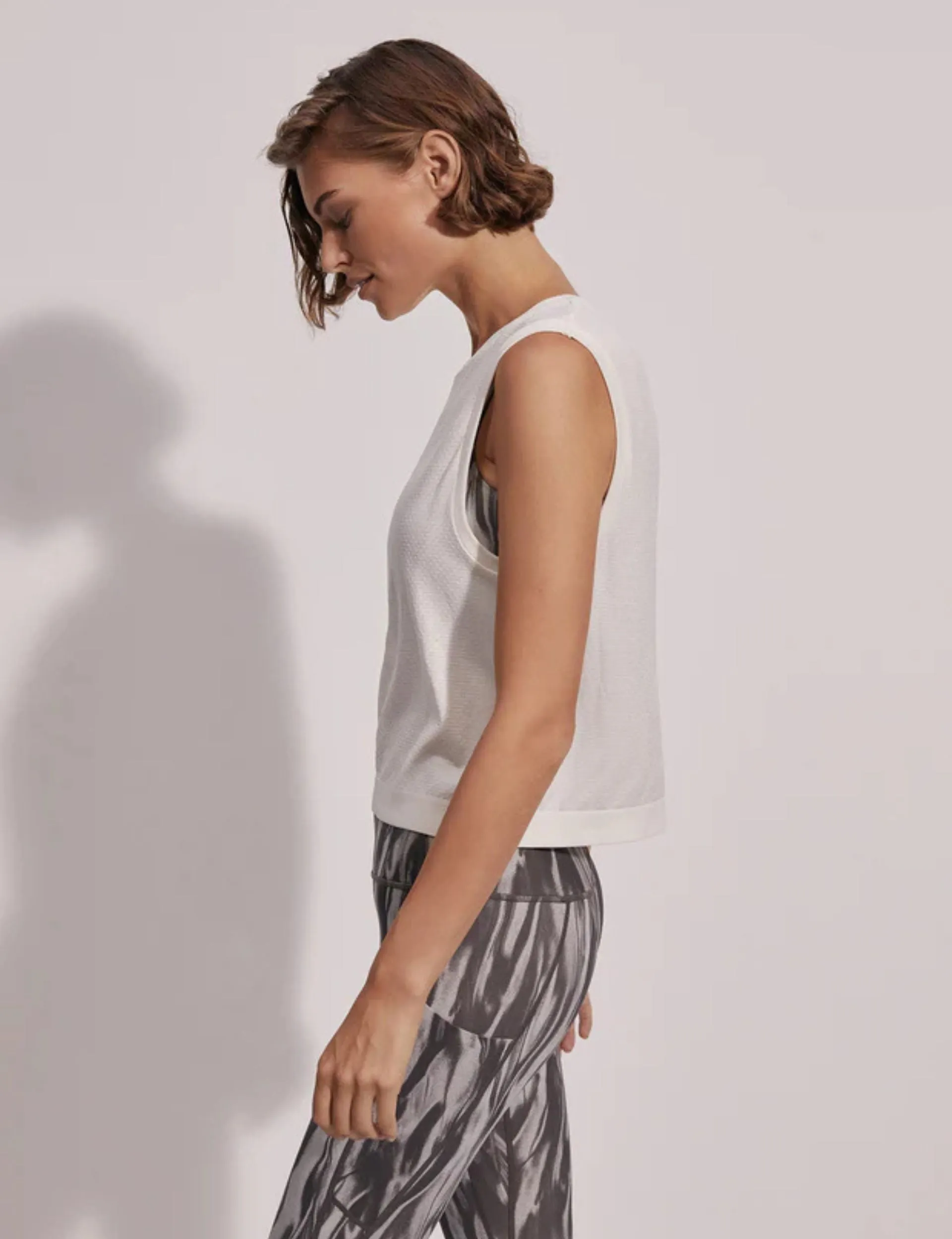 Page Seamless Crop Tank - Snow White