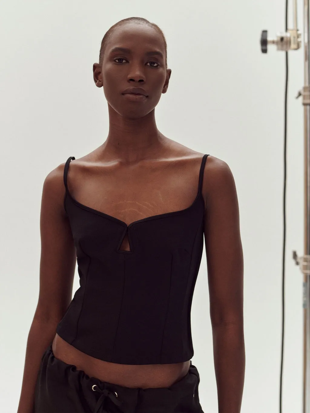 Paris Georgia Heart Singlet in Brown