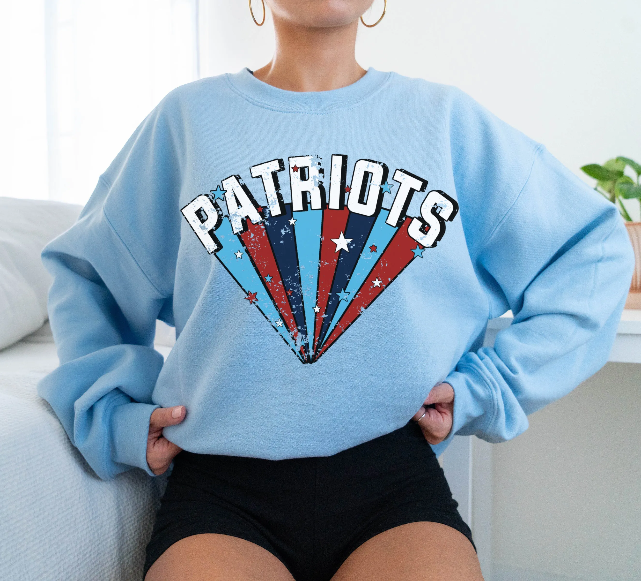 Patriots Starburst Sweatshirt/ Lewisburg Patriots /Youth and Adult Sizes