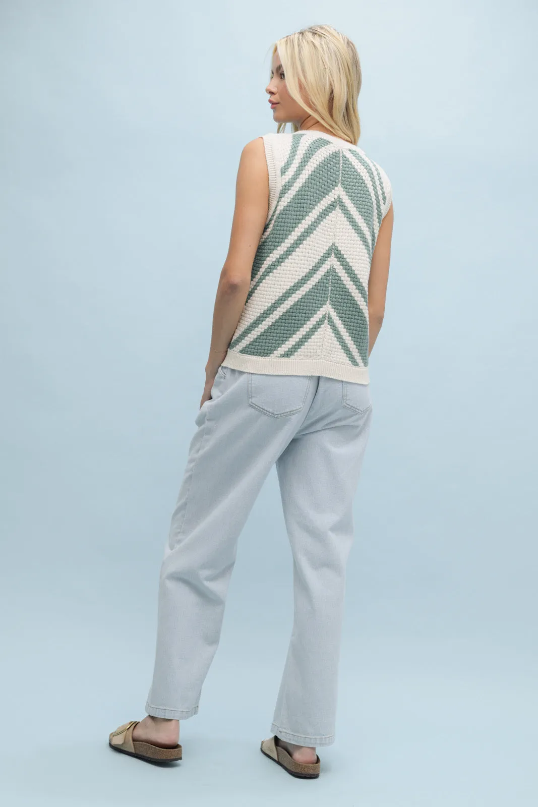 Patty Chevron Sweater Vest