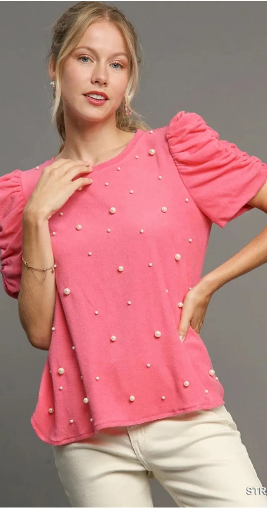 Pearl Accent Blouse