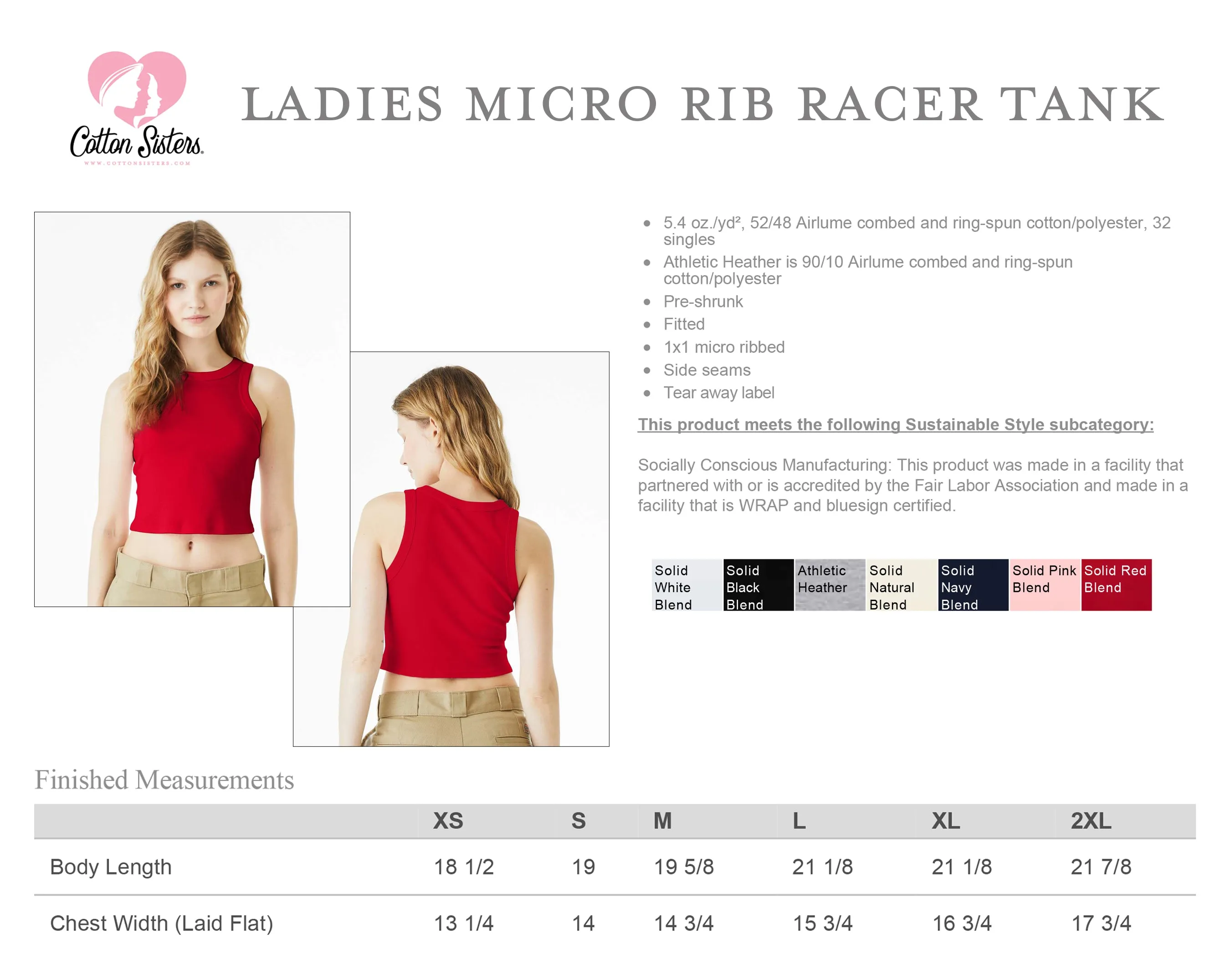 Pi Beta Phi Crop Tank Top - Women's Micro Rib Racer Tank - Pi Phi Sorority