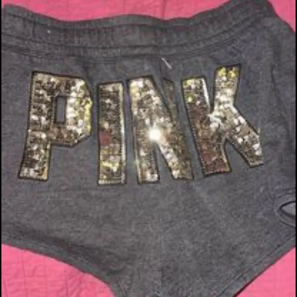 Pink bling shorts small