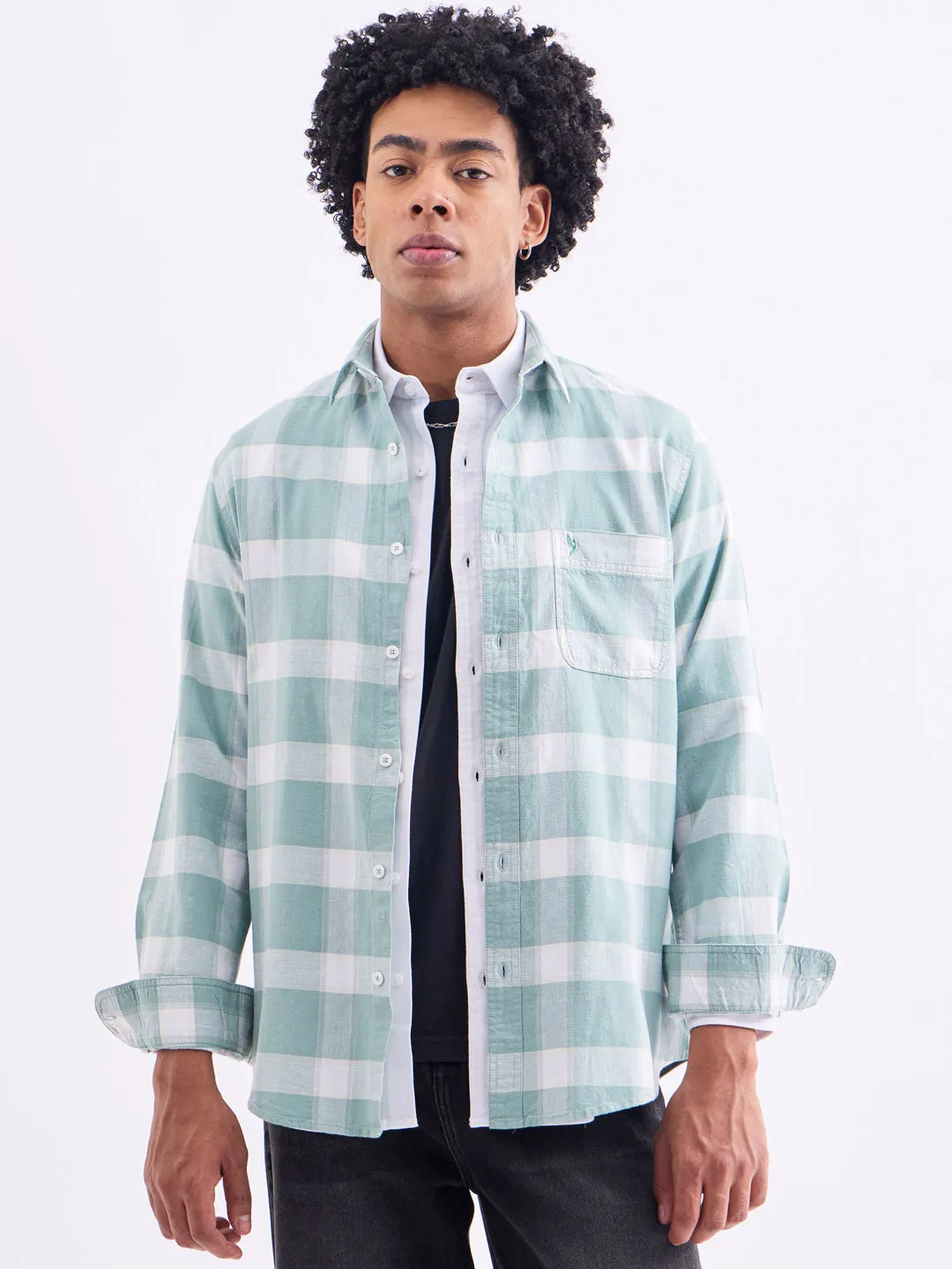 Pista Checks Slim Fit Shirt