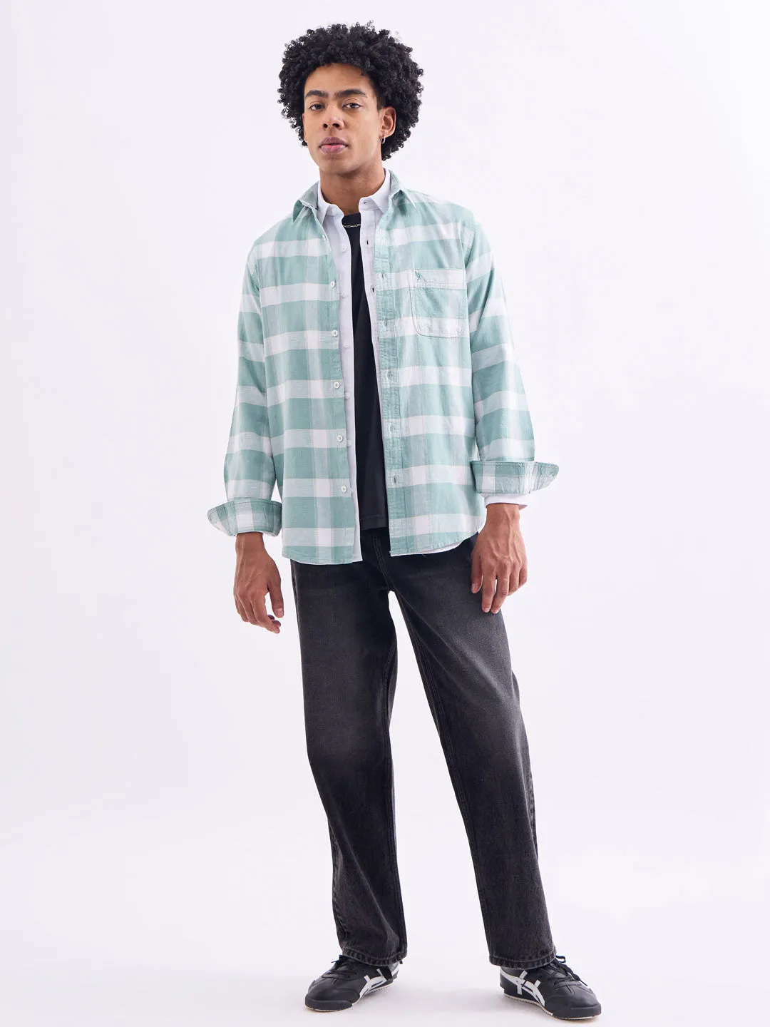 Pista Checks Slim Fit Shirt