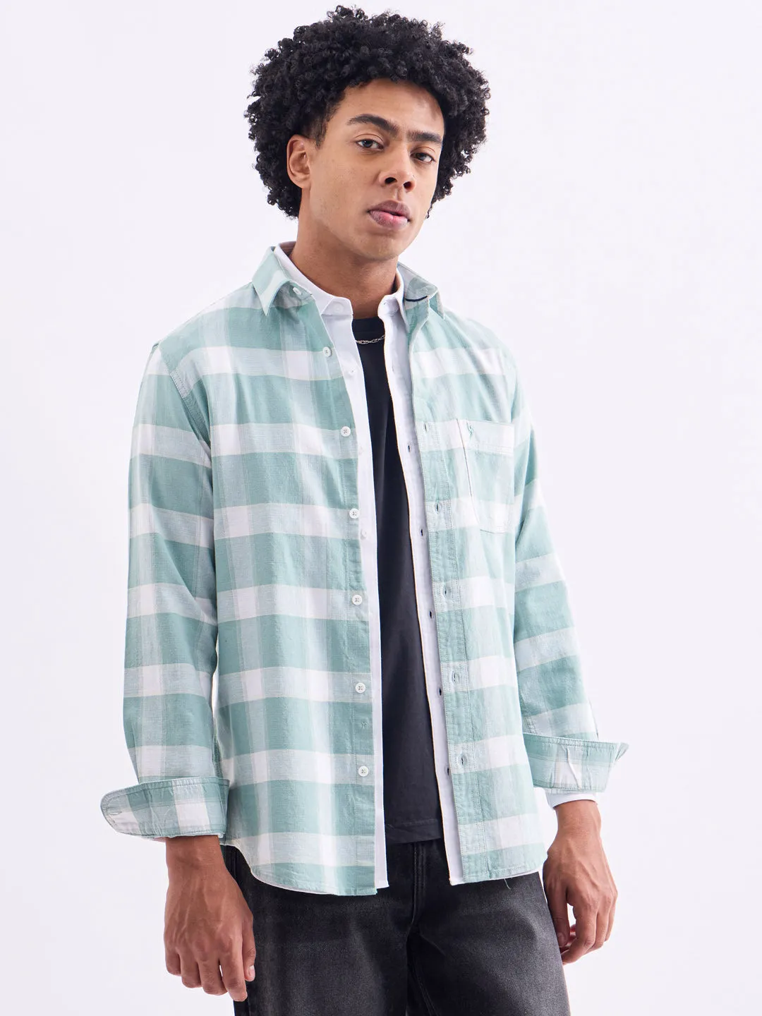 Pista Checks Slim Fit Shirt
