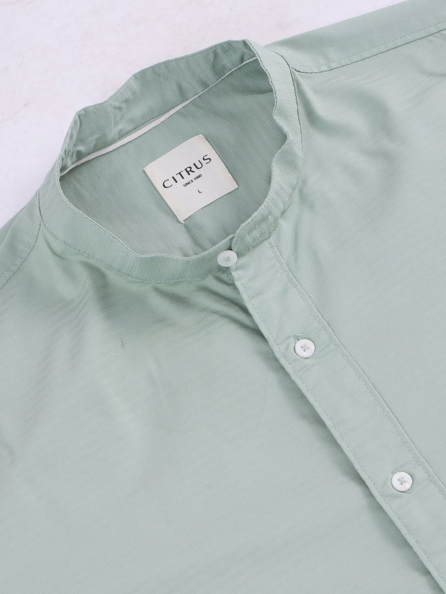Pista Chinese Collar Slim Fit Shirt