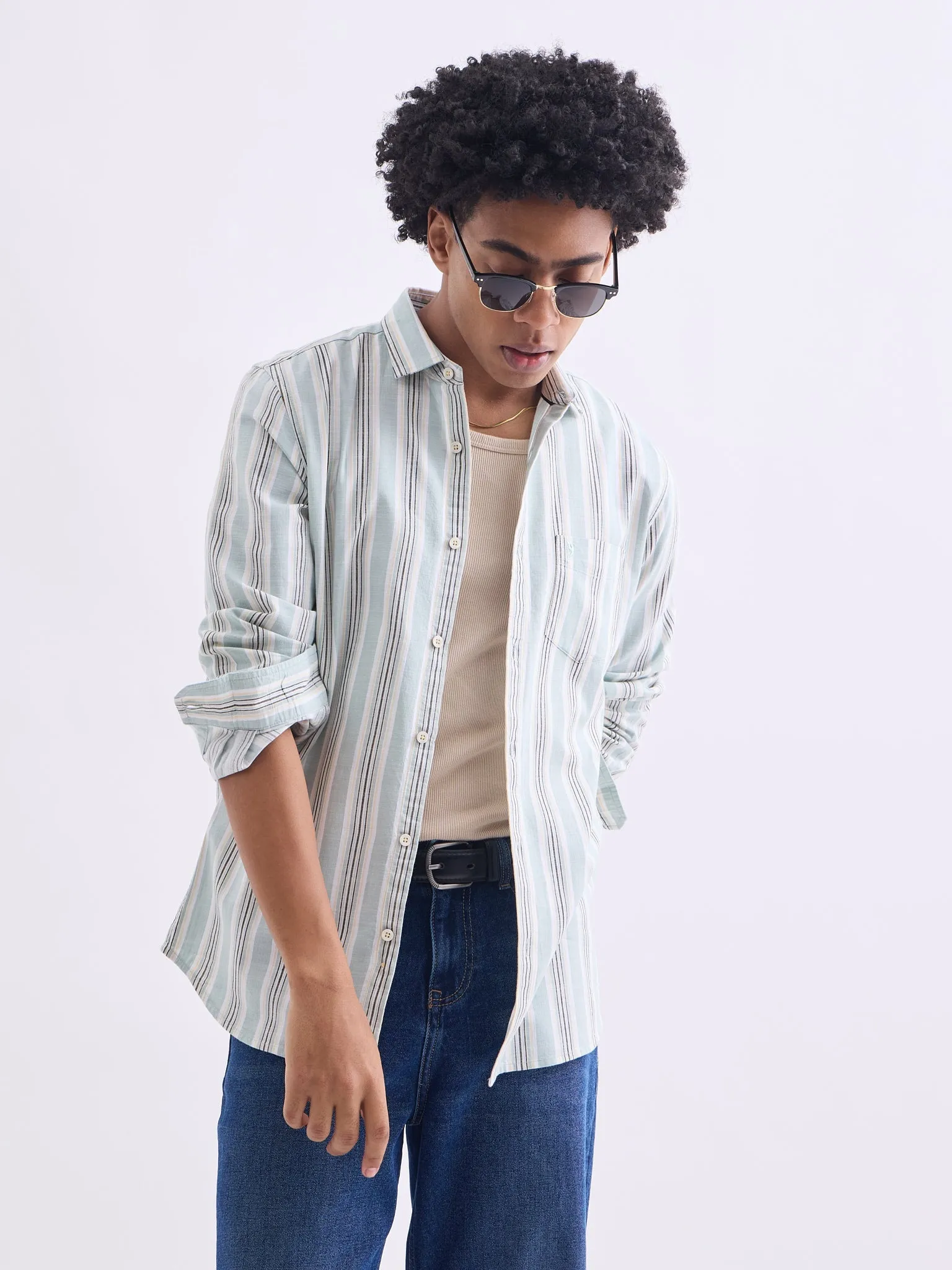 Pista Stripped Slim Fit Shirt