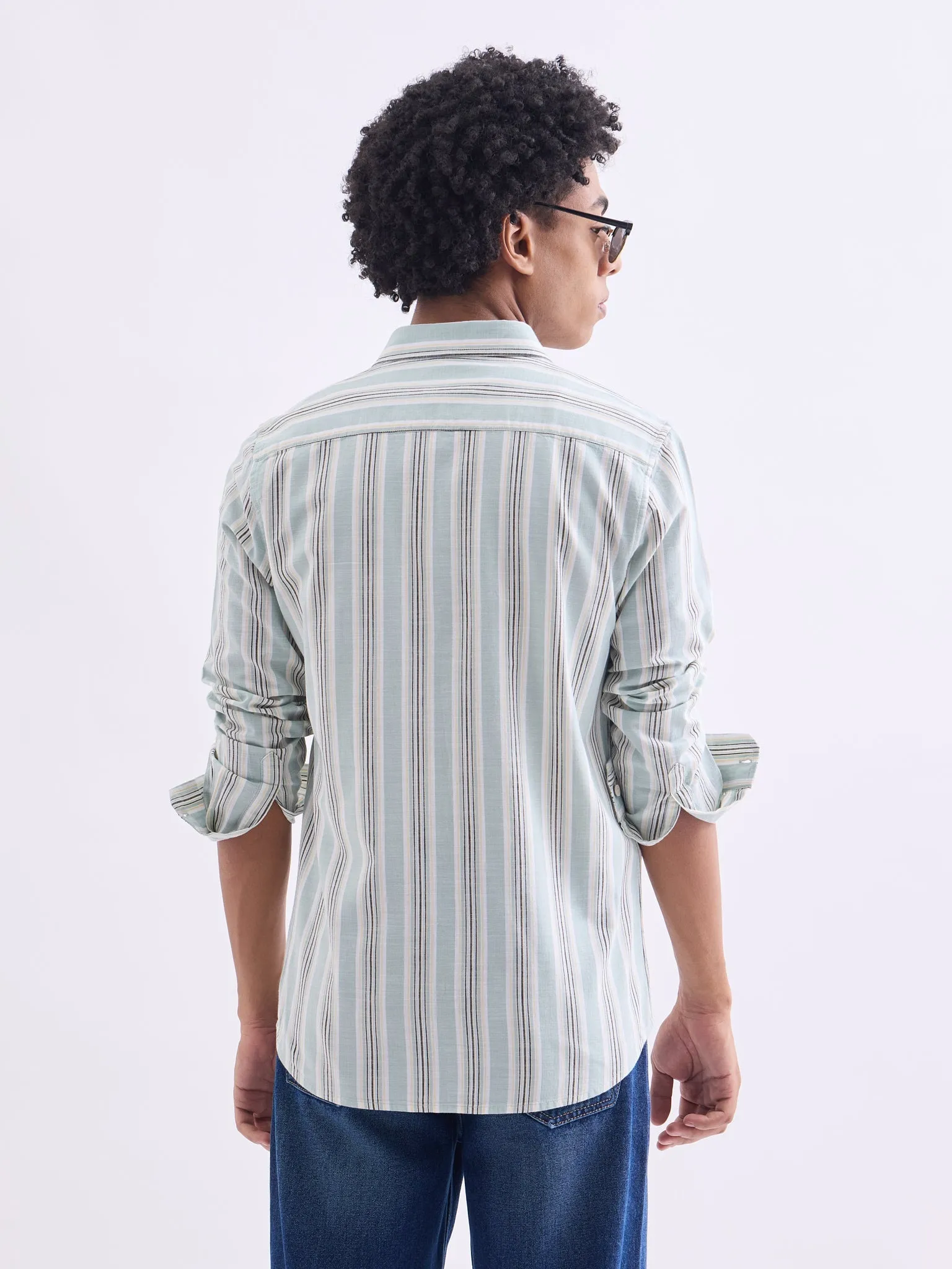 Pista Stripped Slim Fit Shirt