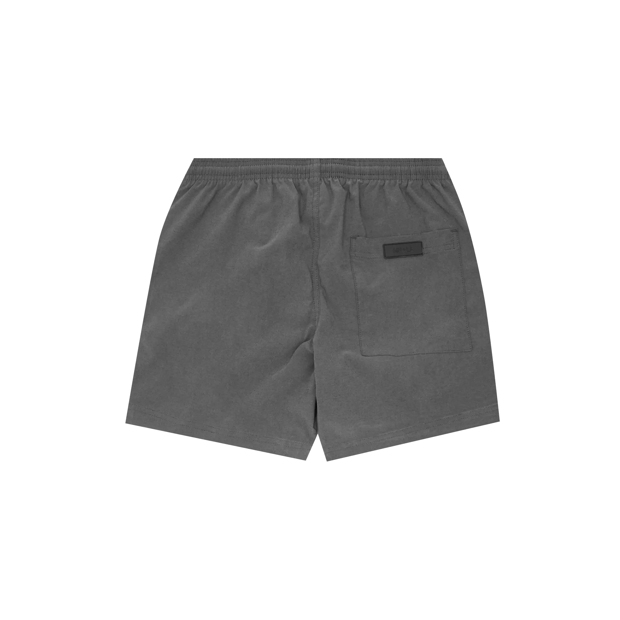 PLEATED HOUSE SHORTS IN STONE GREY