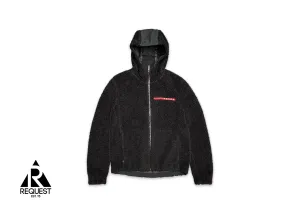 Prada Oversized Hooded Fleece Jacket “Black”