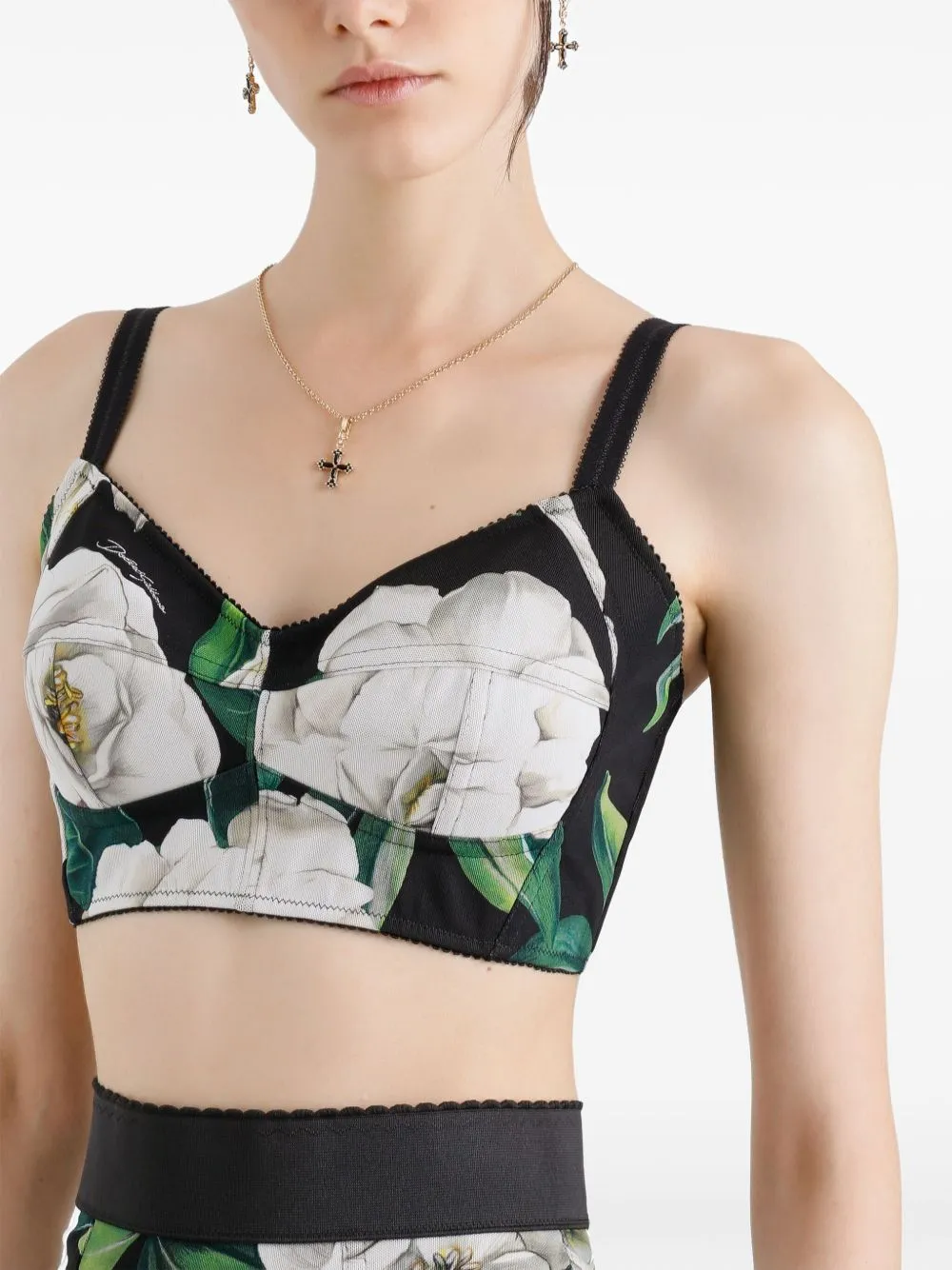 Printed cropped top