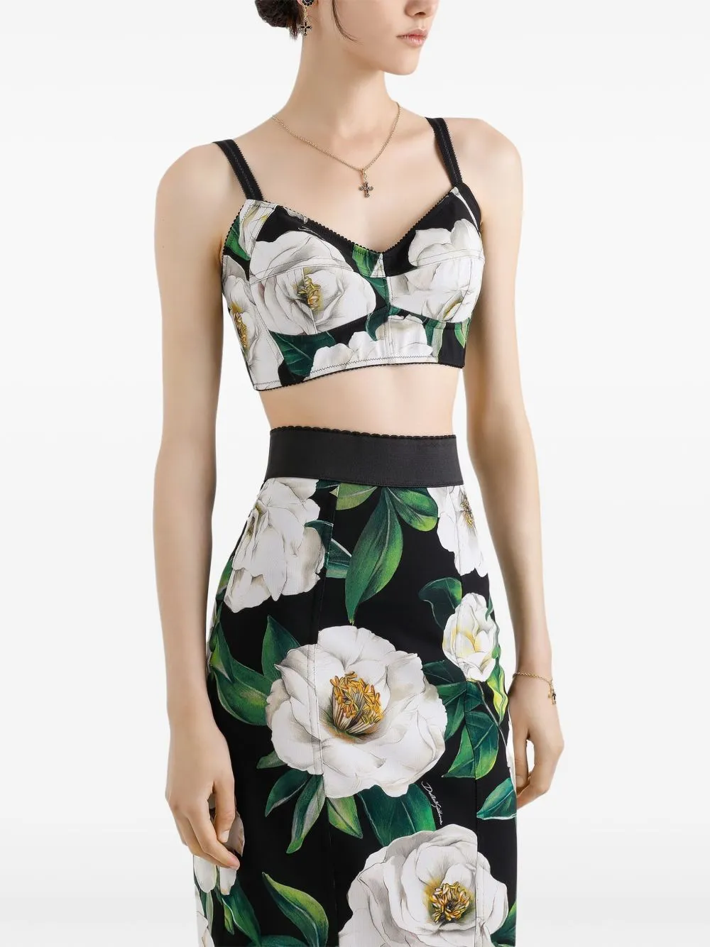 Printed cropped top