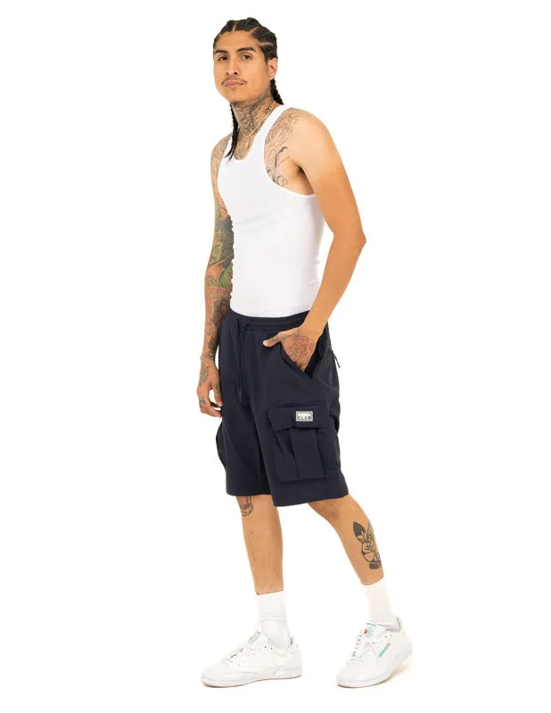 Pro Club Men's Comfort Stretch Nylon Cargo Short - 9 1/2 inch inseam - Navy