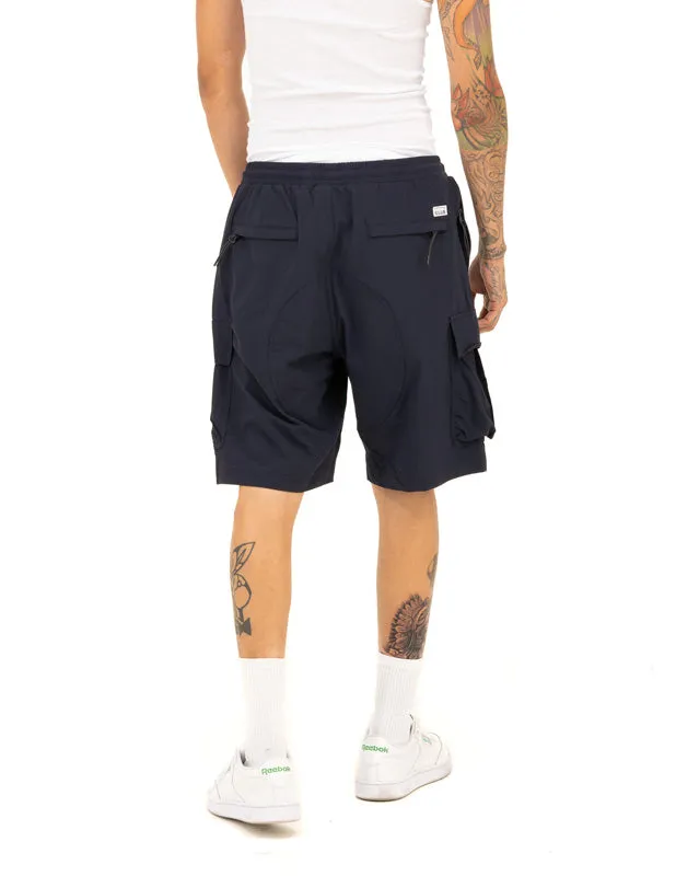 Pro Club Men's Comfort Stretch Nylon Cargo Short - 9 1/2 inch inseam - Navy