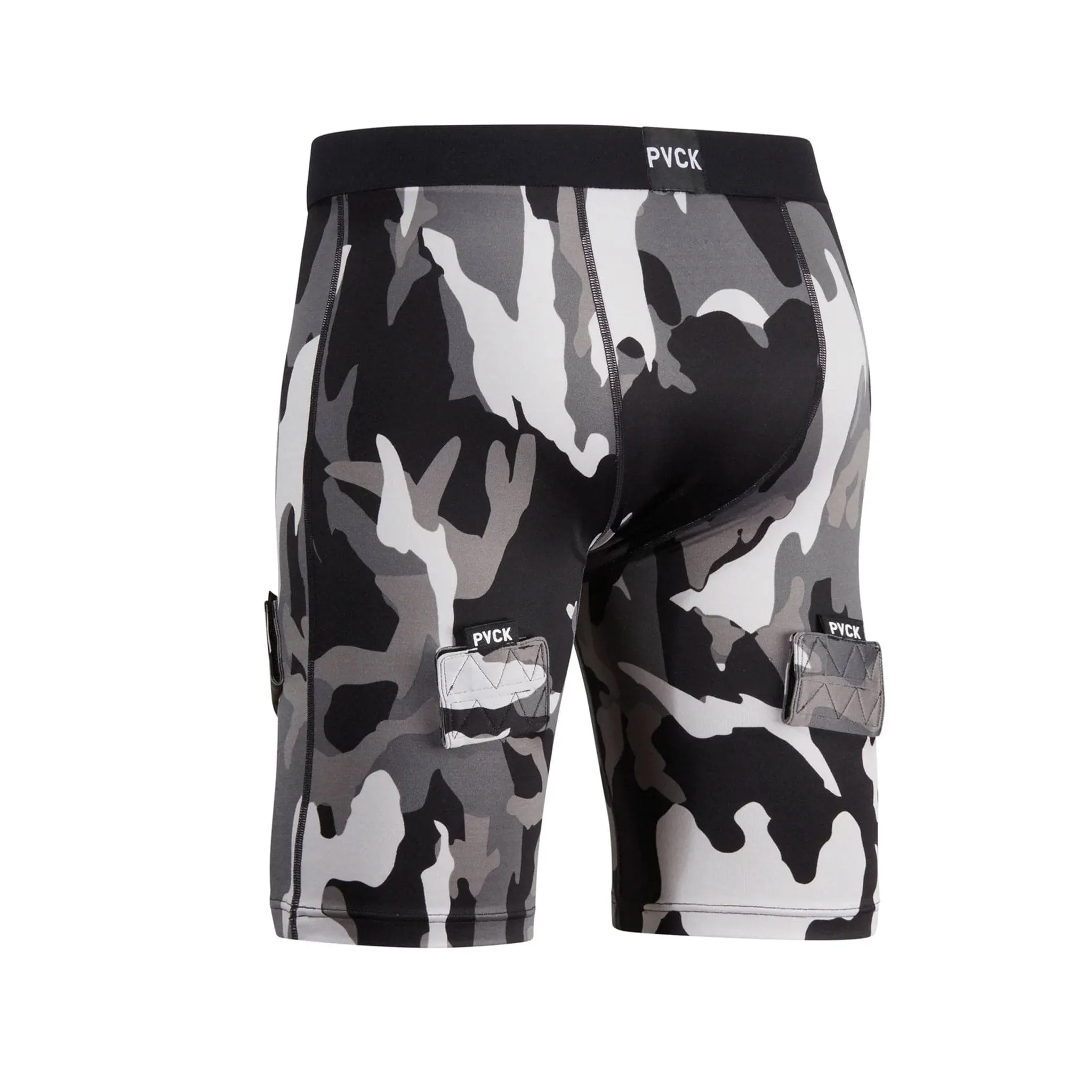 PVCK Junior Compression Jock Shorts - Grey Camo