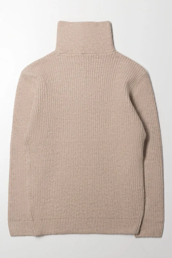 Quarter Zip Jersey Natural
