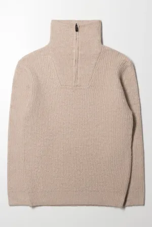 Quarter Zip Jersey Natural