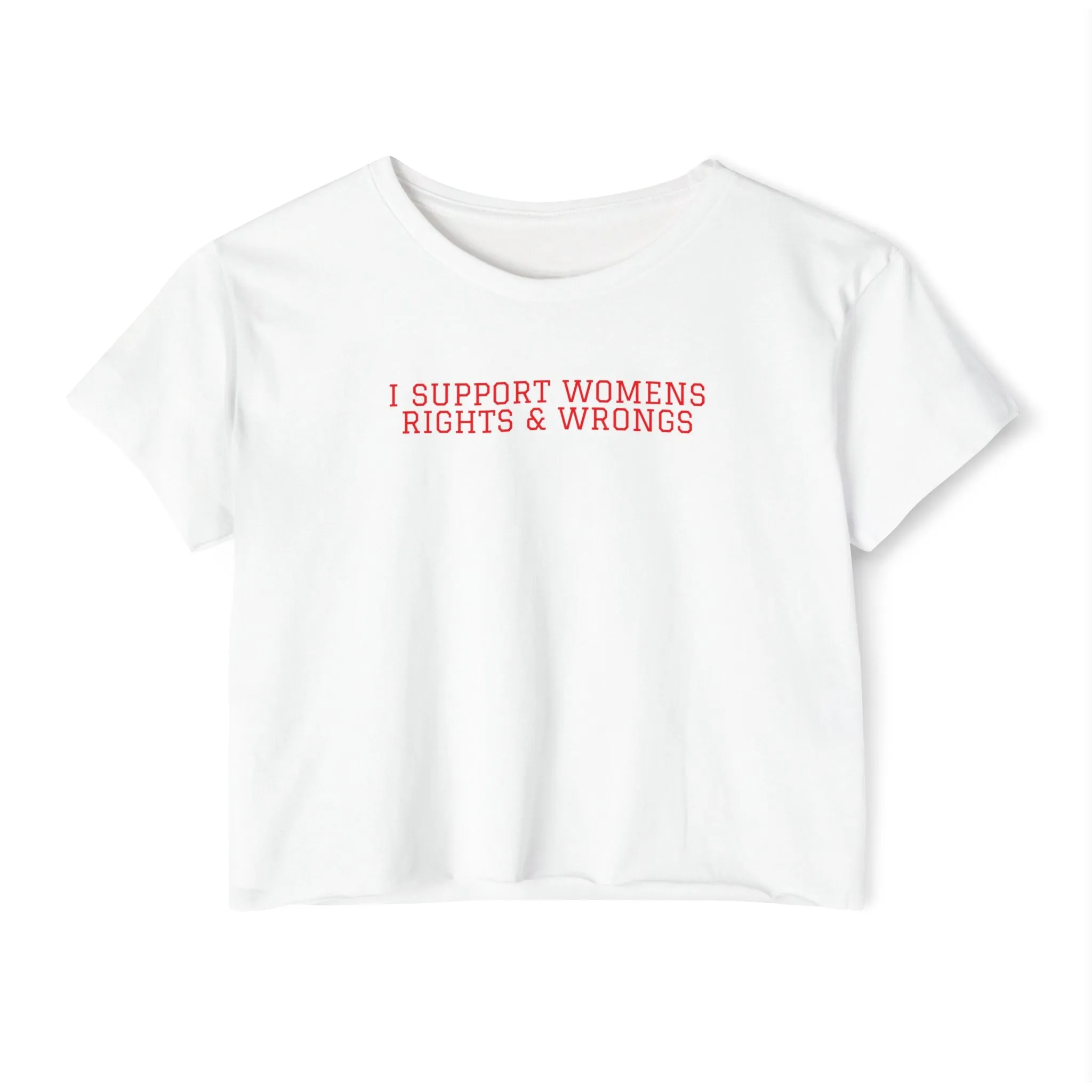 "i support womens rights & wrongs"