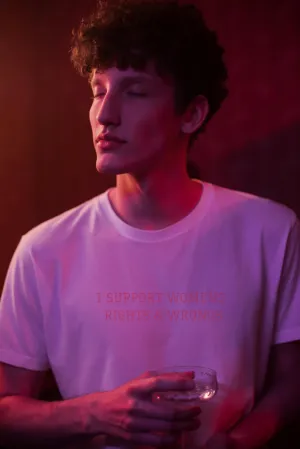 "i support womens rights & wrongs"