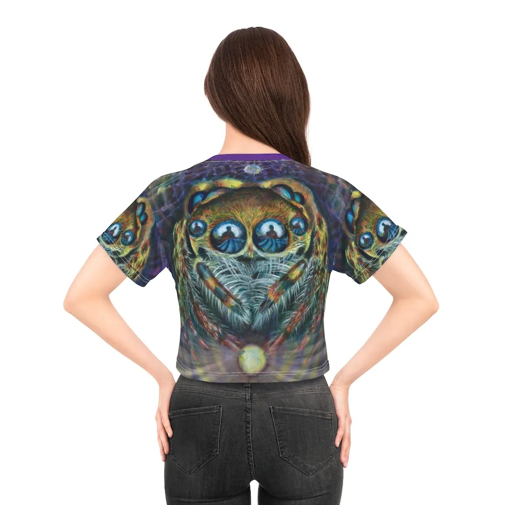 "Jumping dimensions, weaving reality" Crop Tee