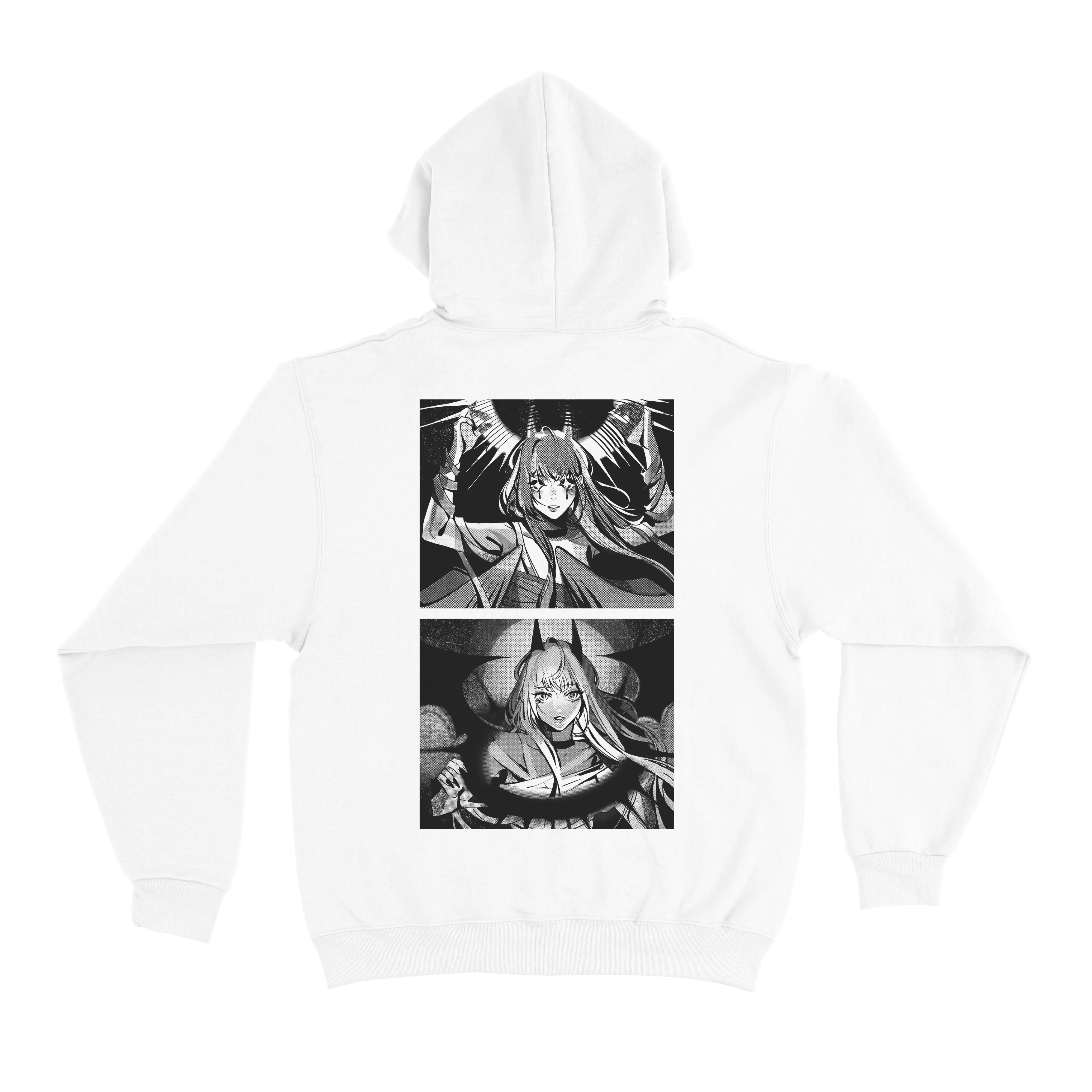 "Light Switch" Basic Hoodie Black/White