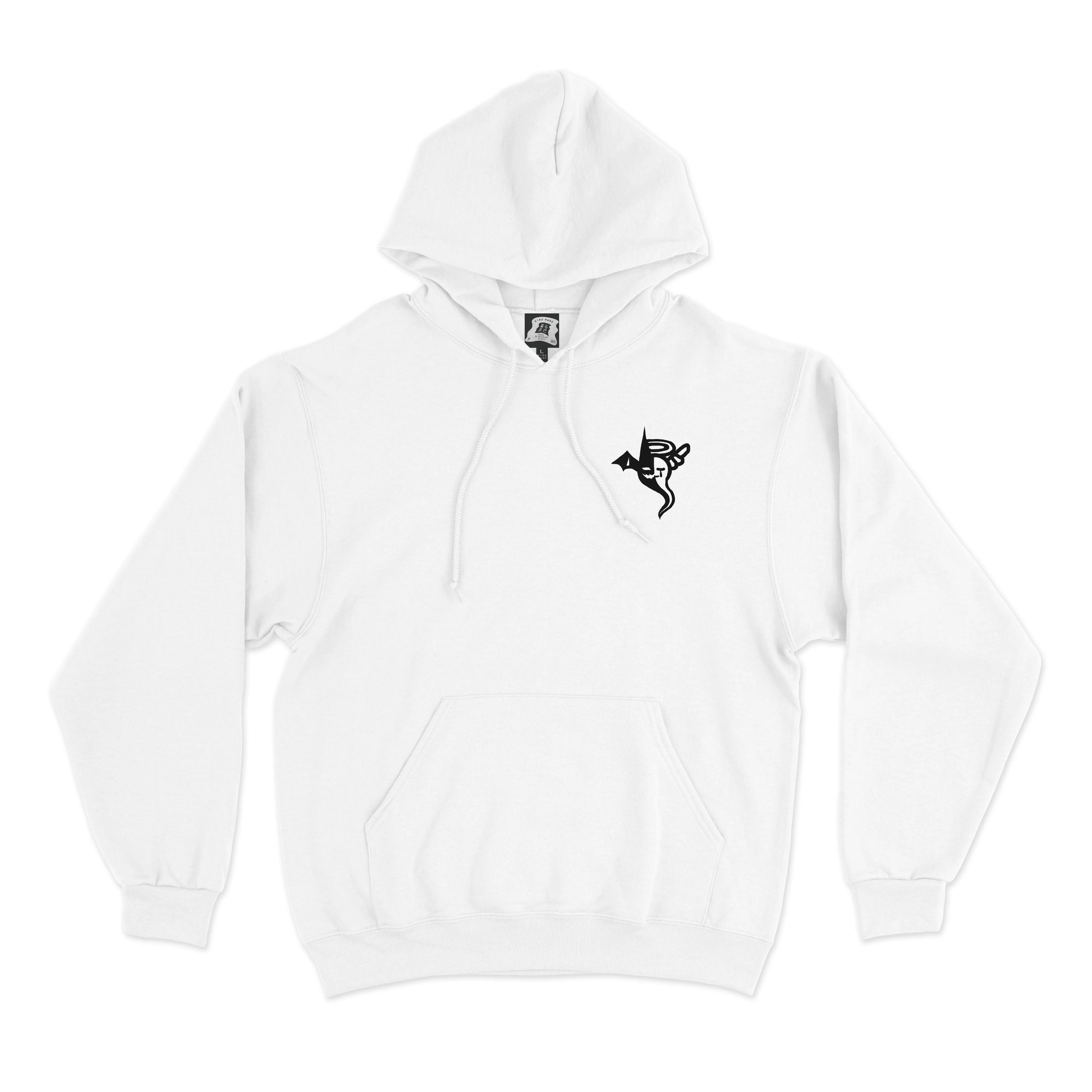"Light Switch" Basic Hoodie Black/White