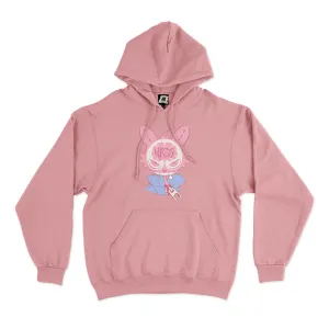 "Nasty" Fleece Hoodie Light Pink / Black