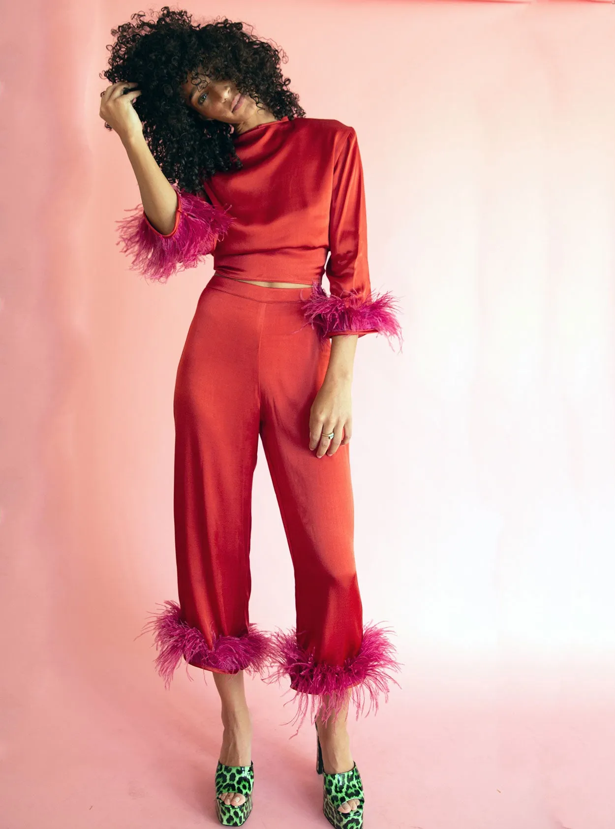 Red Foxy Pants