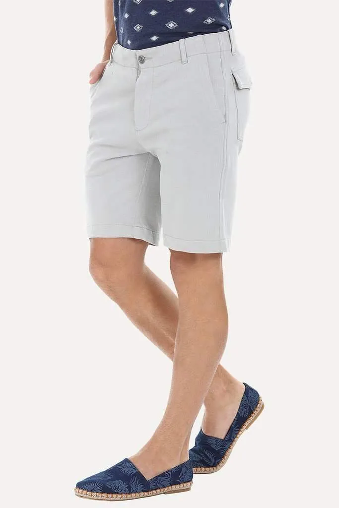 Relaxed Fit Soft Cotton Knit Shorts