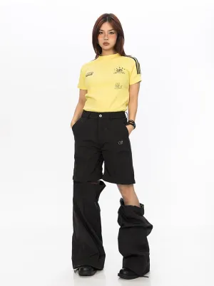 Relaxed Fit Zip Off Pants